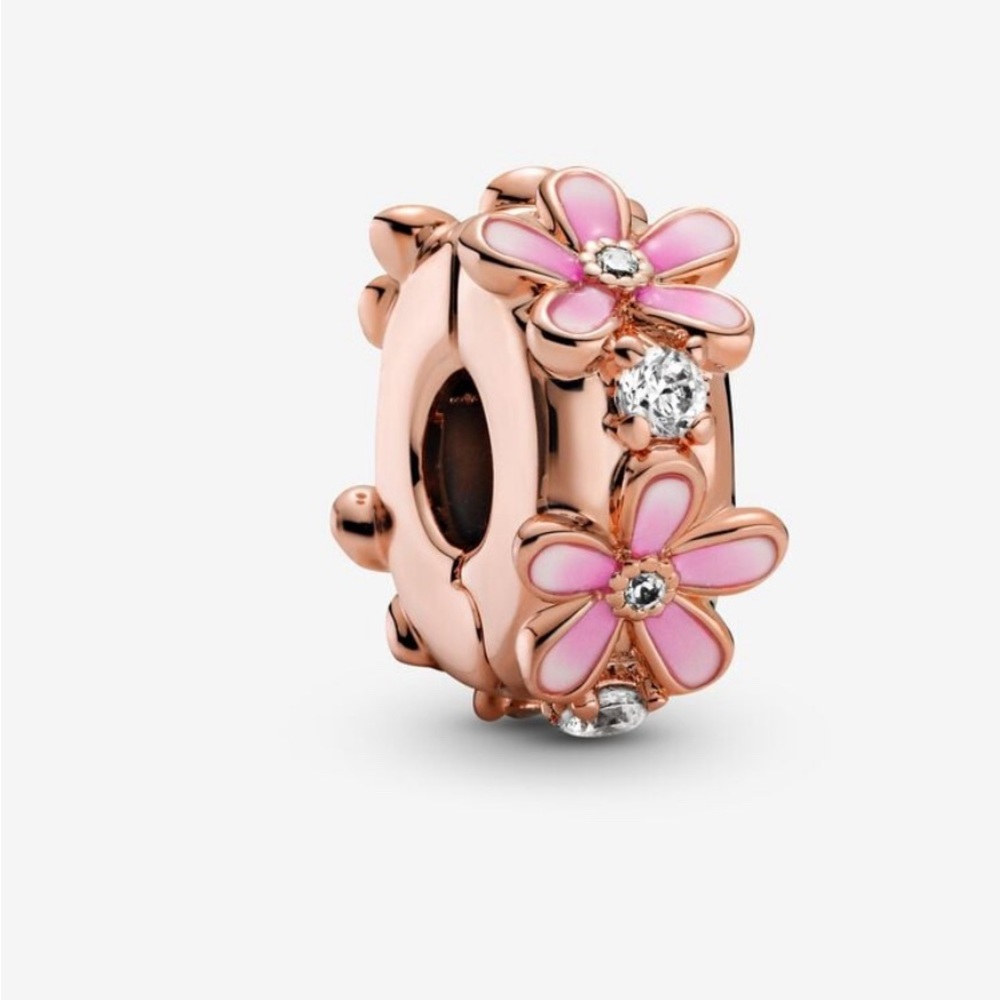 Pandora Pink Daysi Spacer Clip Charm